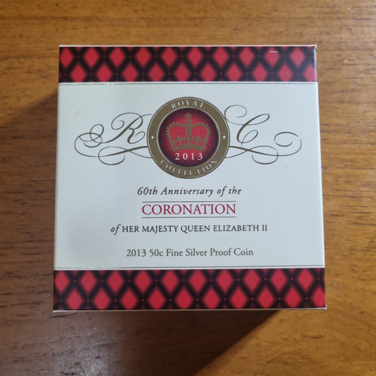 60th Coronation fine silver 50c 2013