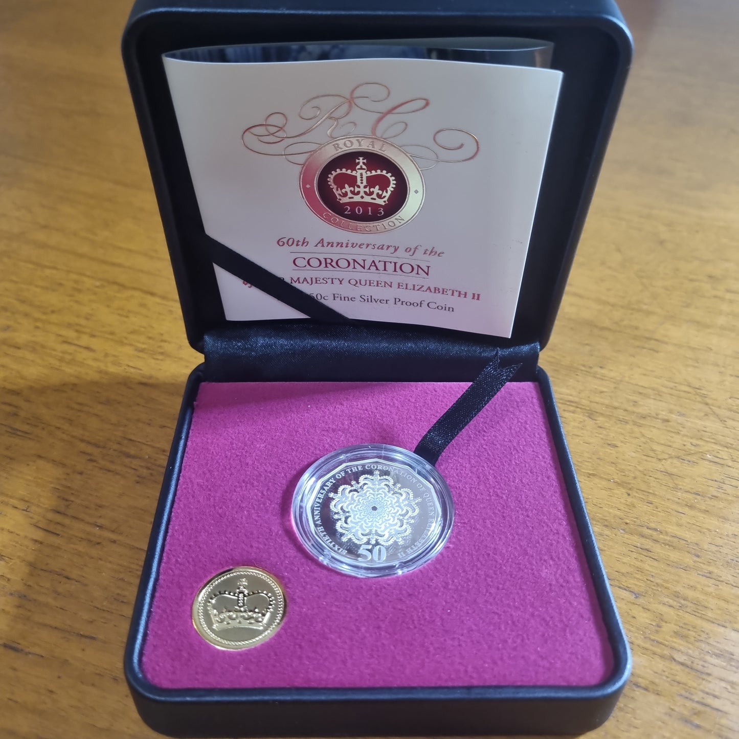 60th Coronation fine silver 50c 2013