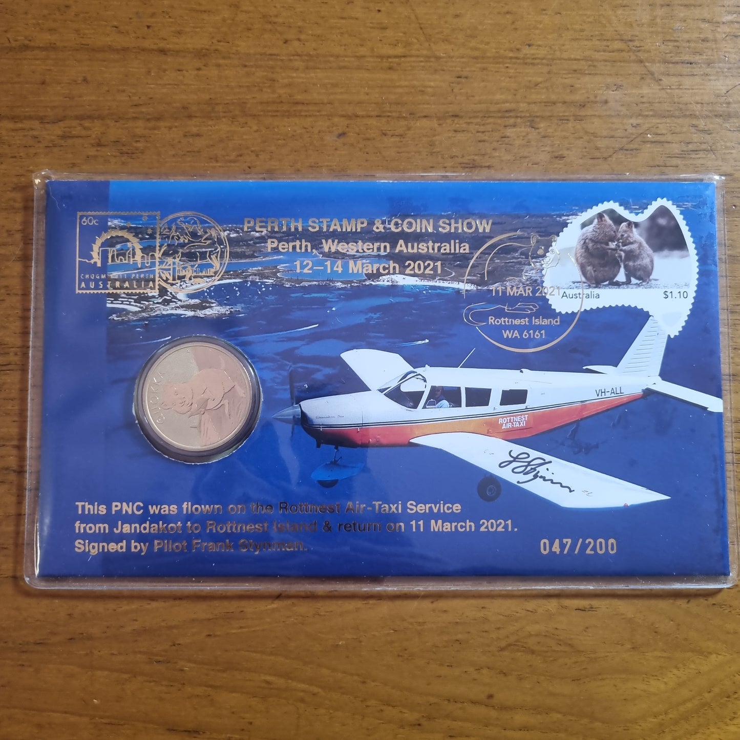 Rottnest Air Taxi / Quokka - Signed PNC 2021