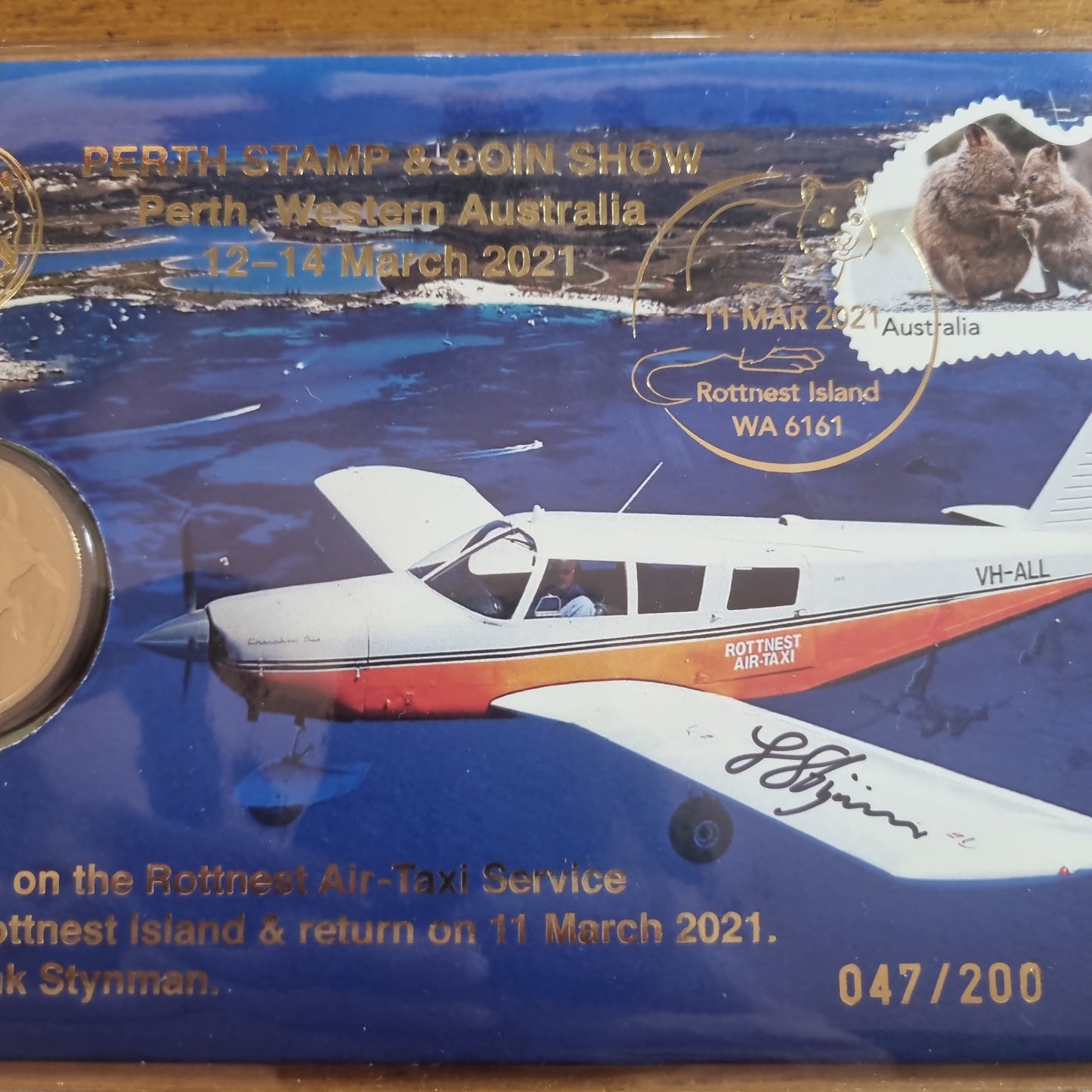 Rottnest Air Taxi / Quokka - Signed PNC 2021