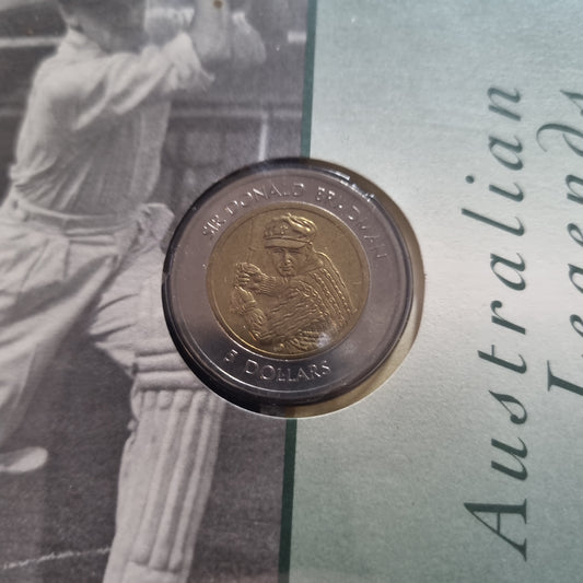 Donald Bradman Australian Legends BiMetallic $5 PNC 1997