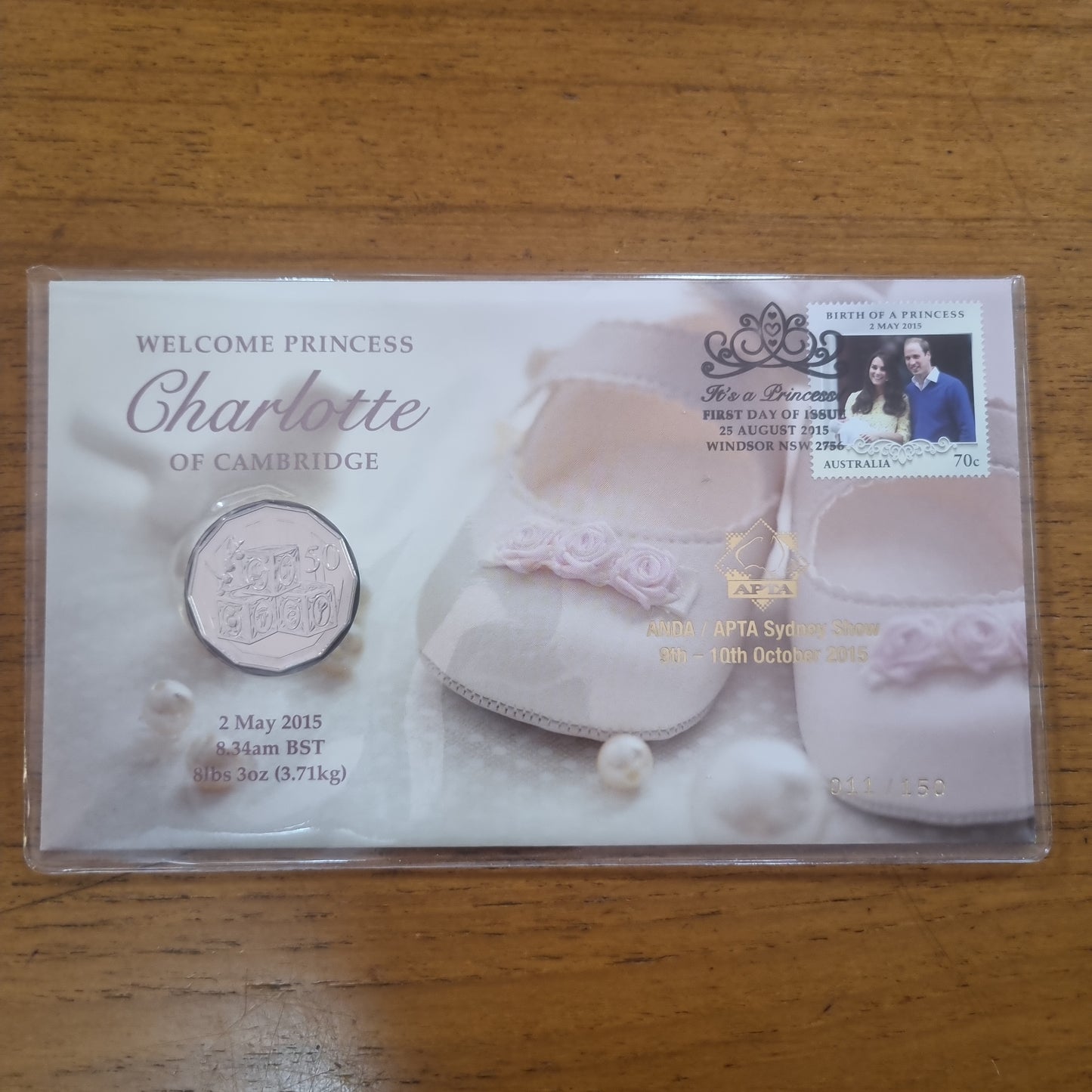 Princess Charlotte 50c APTA OVP PNC 2015
