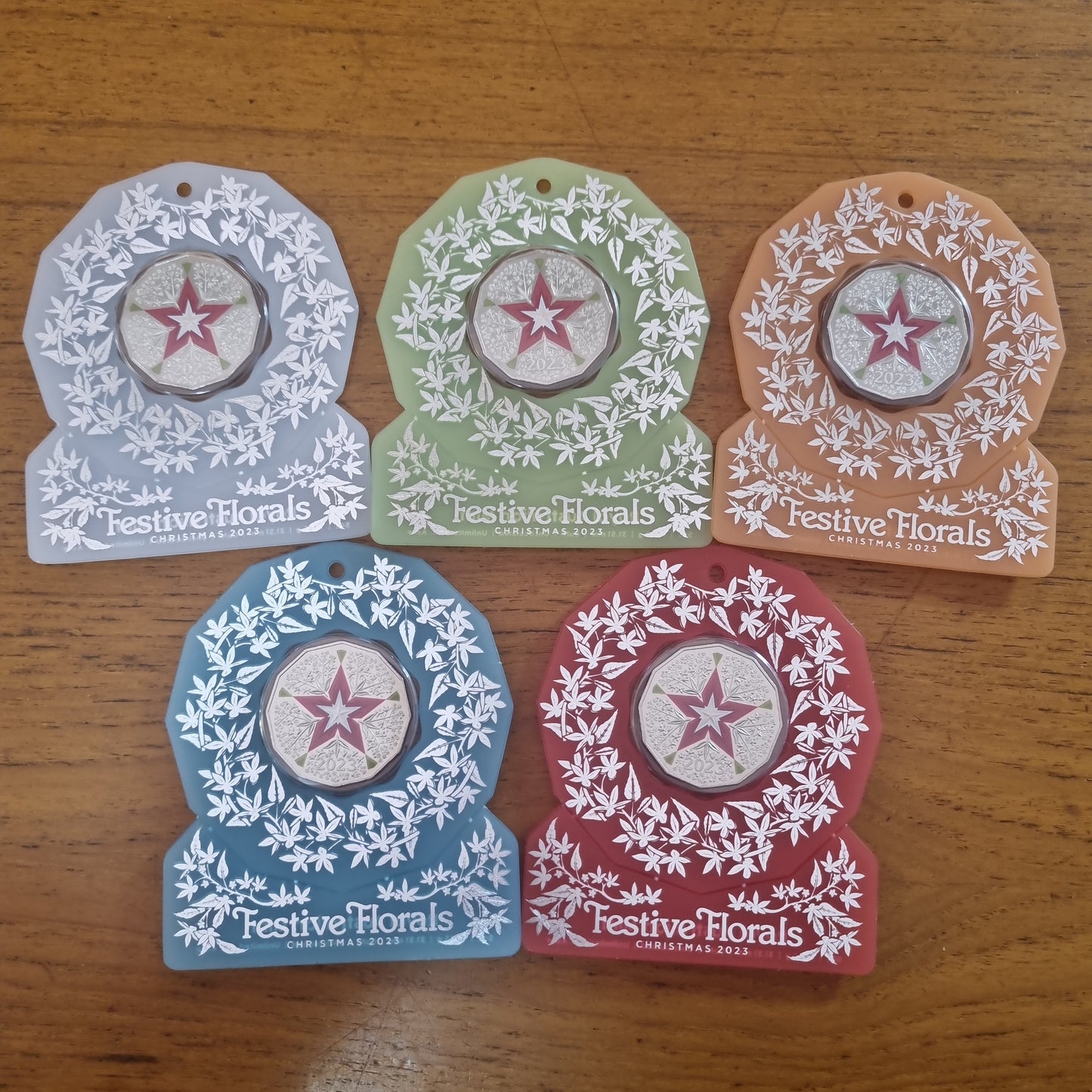 Christmas 50c Red Star 2023 (5 coin set)