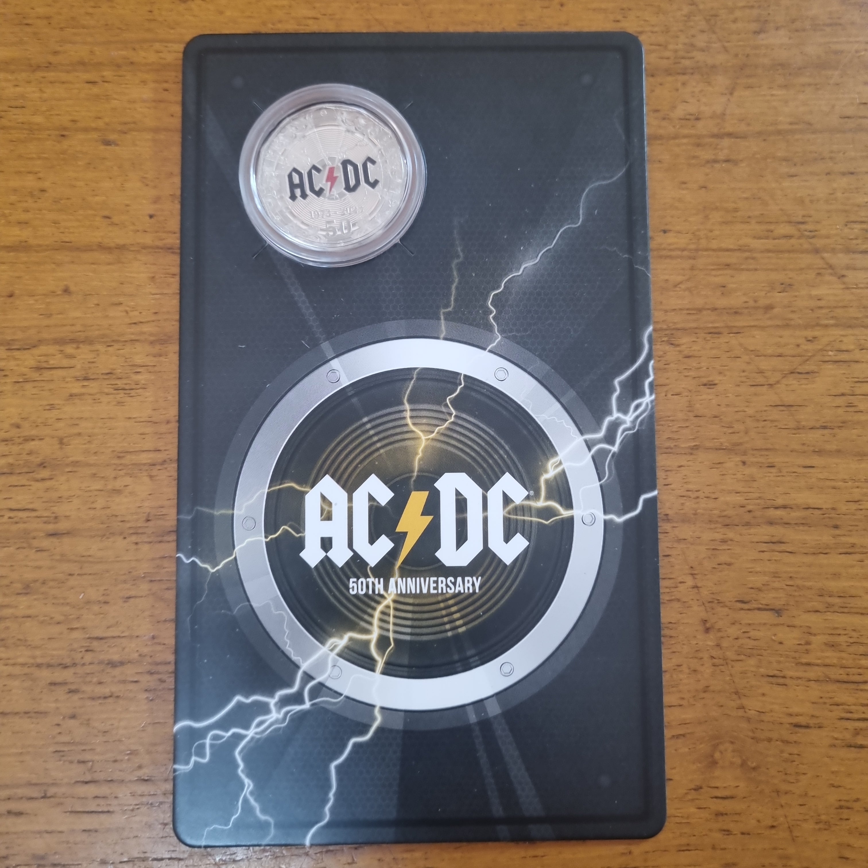 ACDC coloured 50c card 2023 – Fenix Collectables