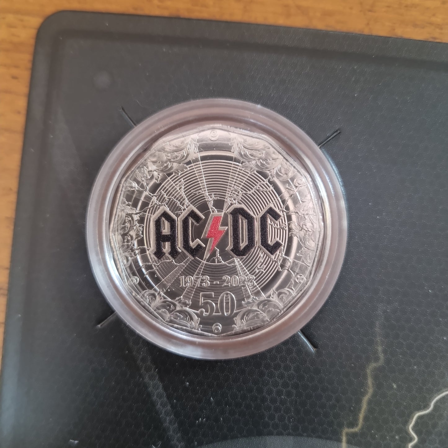 ACDC coloured 50c card 2023