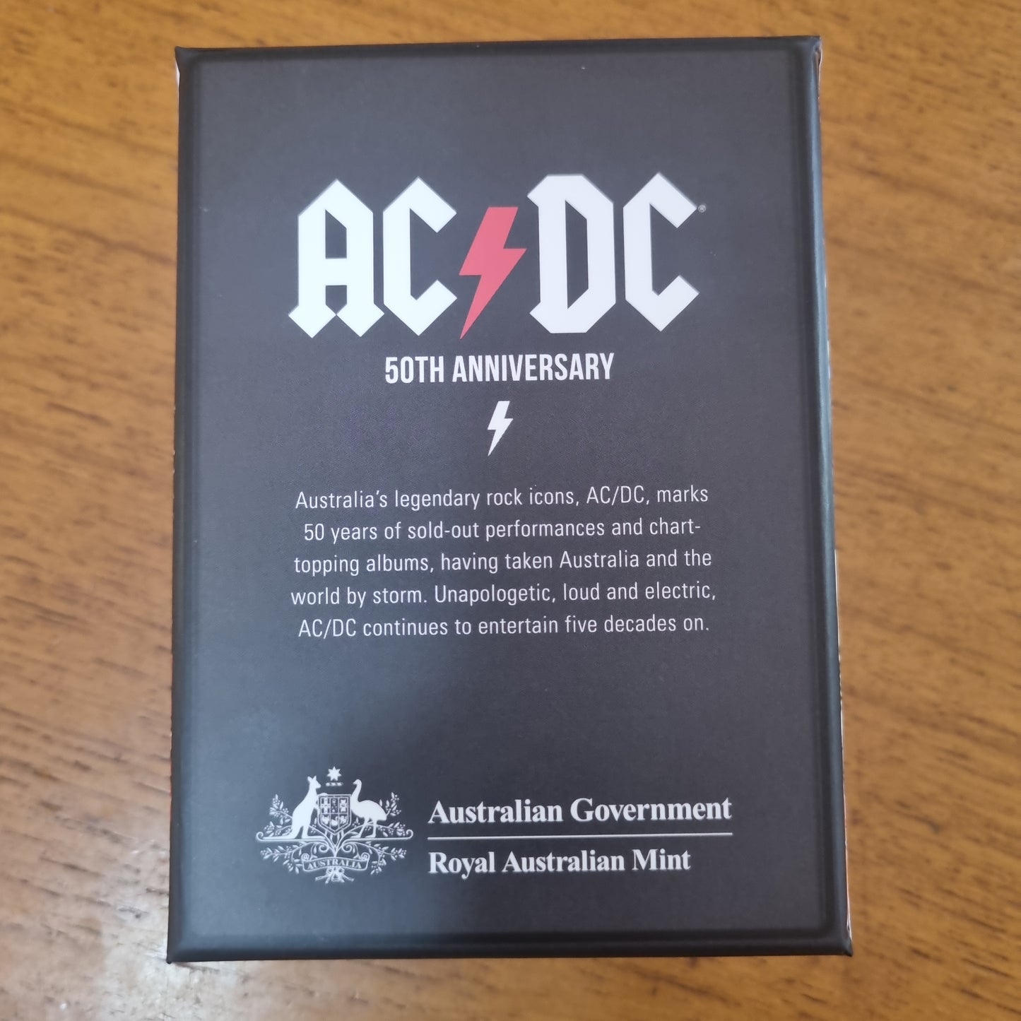 ACDC Antique Silver 50c Box
