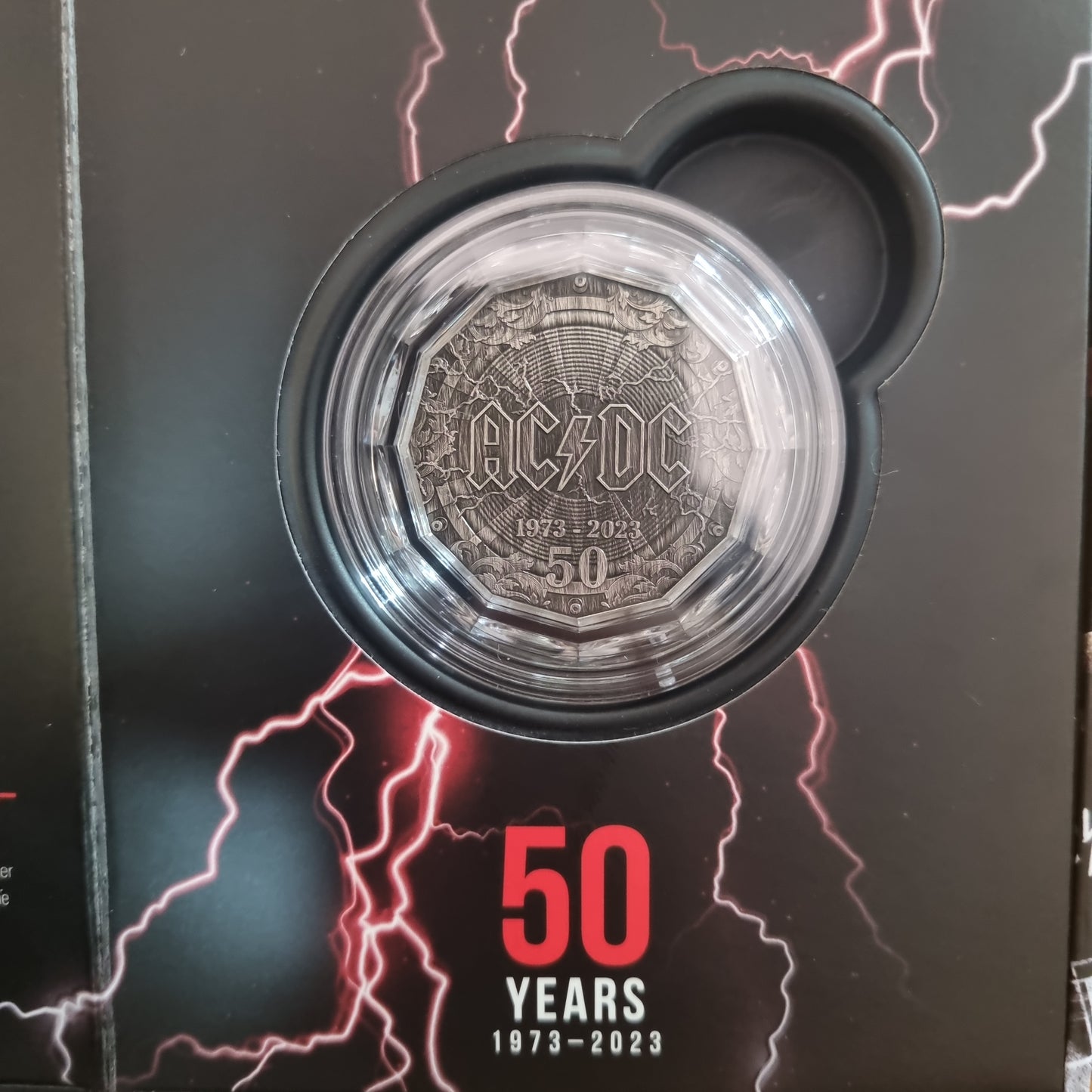 ACDC Antique Silver 50c Box