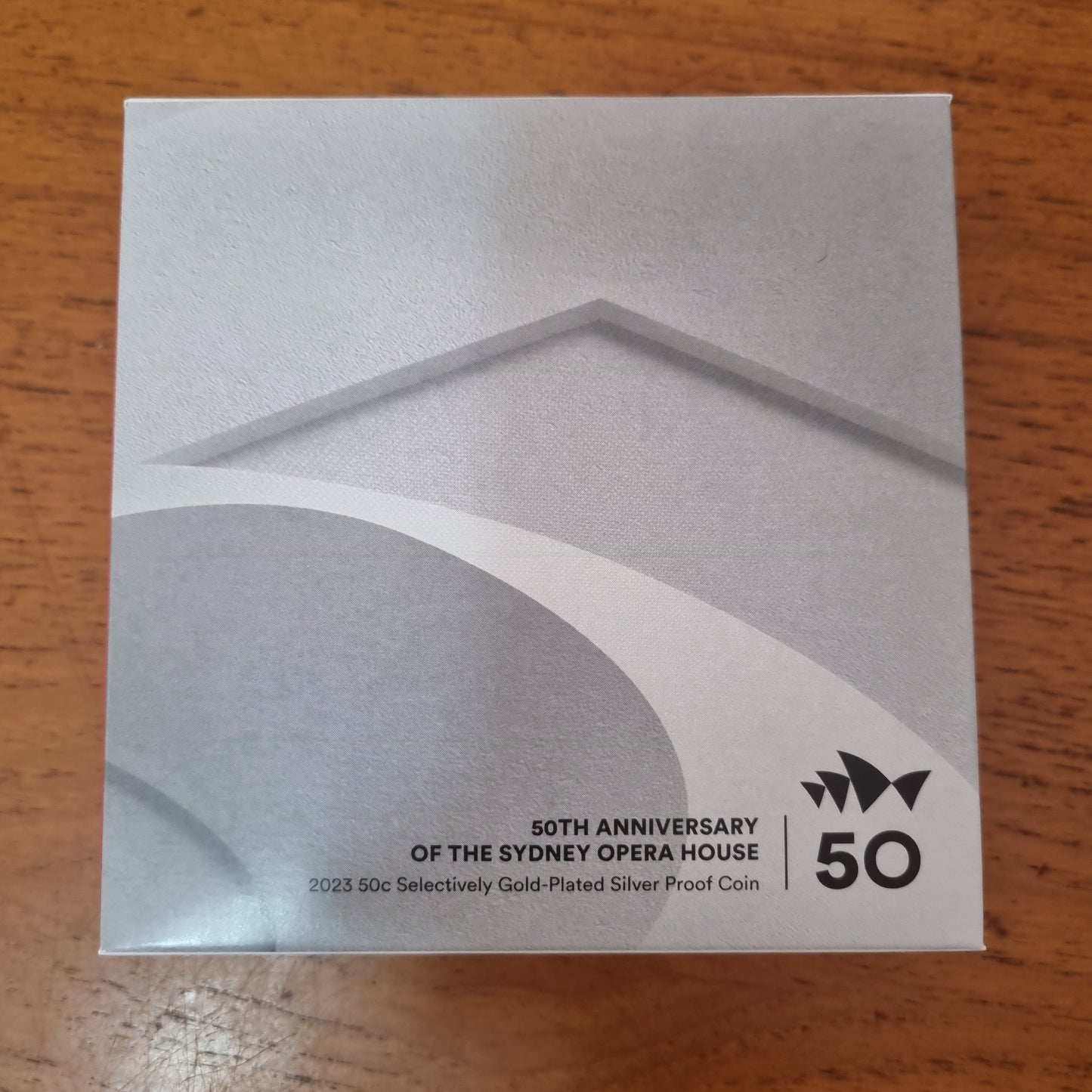 Opera House 50c gold gild proof 2023