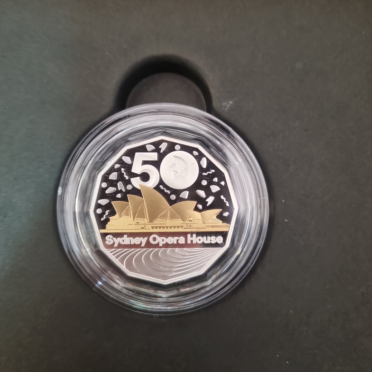 Opera House 50c gold gild proof 2023