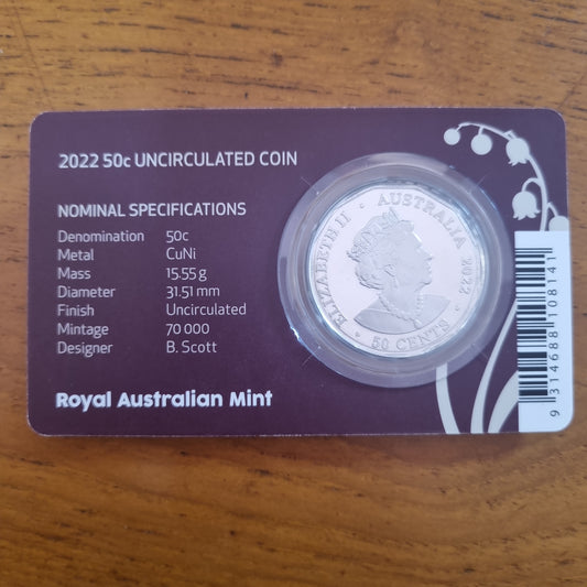 Platnium Jubilee 50c card 2022