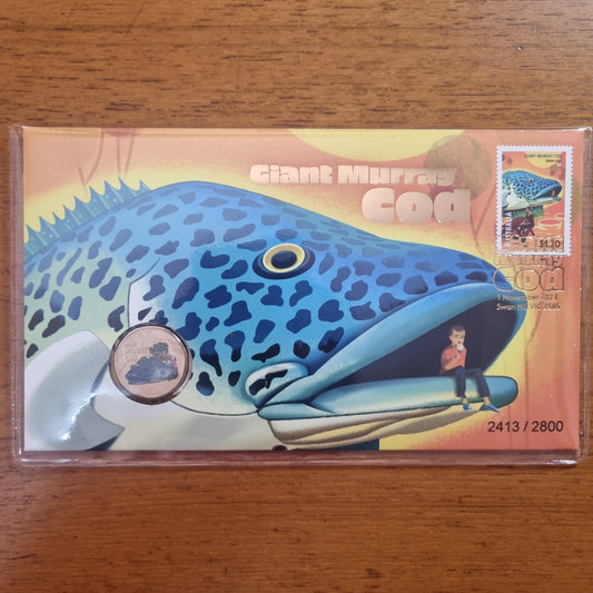 Murray Cod - Big Things Coloured $1 impressions PNC 2023