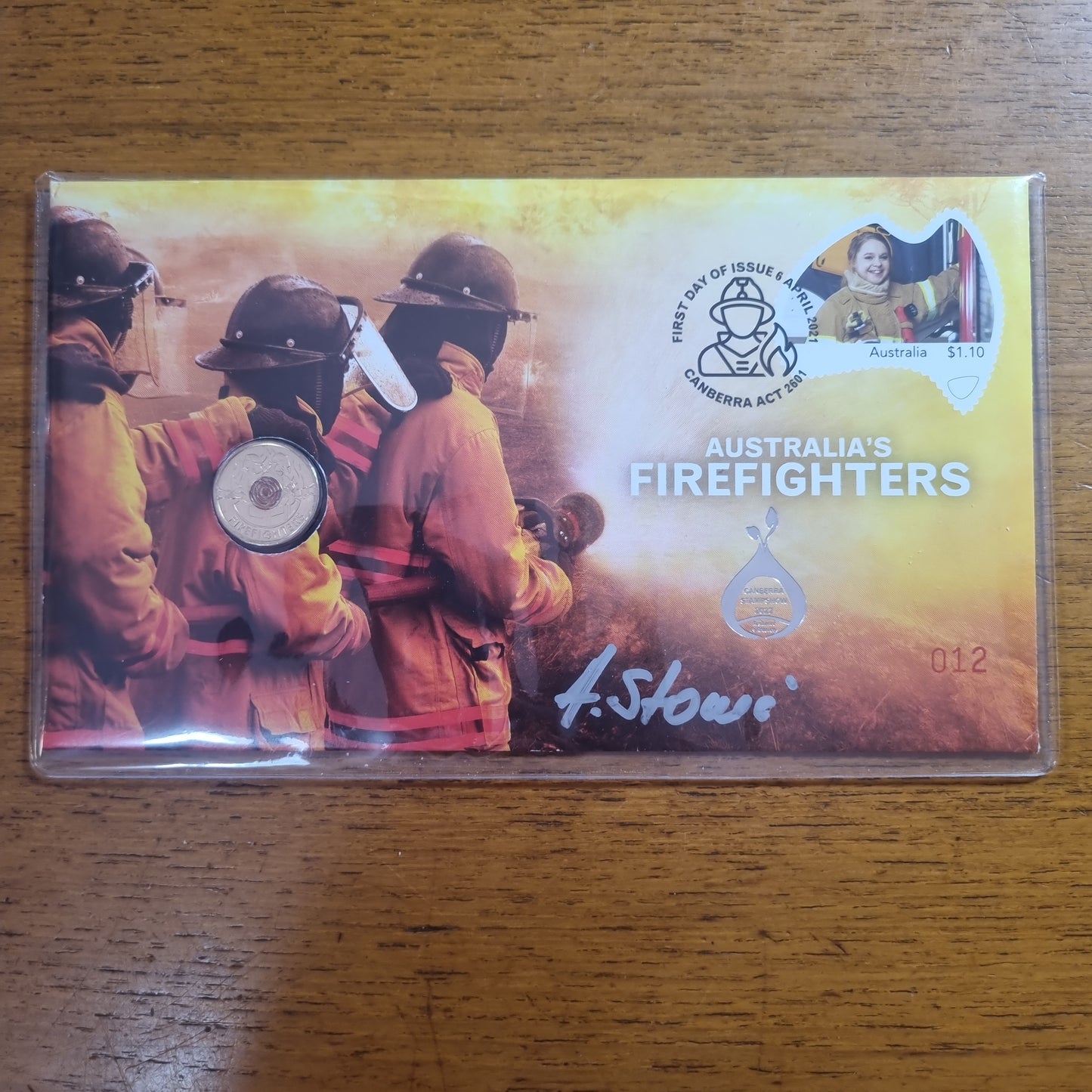 FireFighter / Ambulance $2 PNC Set, supporter - dealers release, Canberra Stamp Show 2022 (ultra low mintage 12/15, match numbered pair, signed by designer A.Stokic)