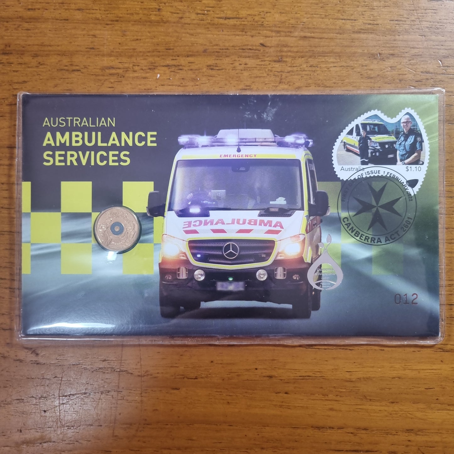 FireFighter / Ambulance $2 PNC Set, supporter - dealers release, Canberra Stamp Show 2022 (ultra low mintage 12/15, match numbered pair, signed by designer A.Stokic)