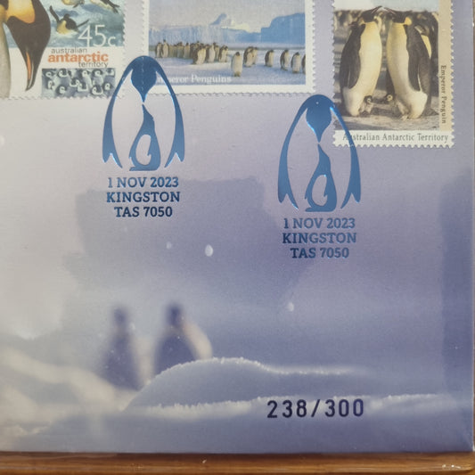 Emperor Penguin coloured 50c Impressions PNC 2023