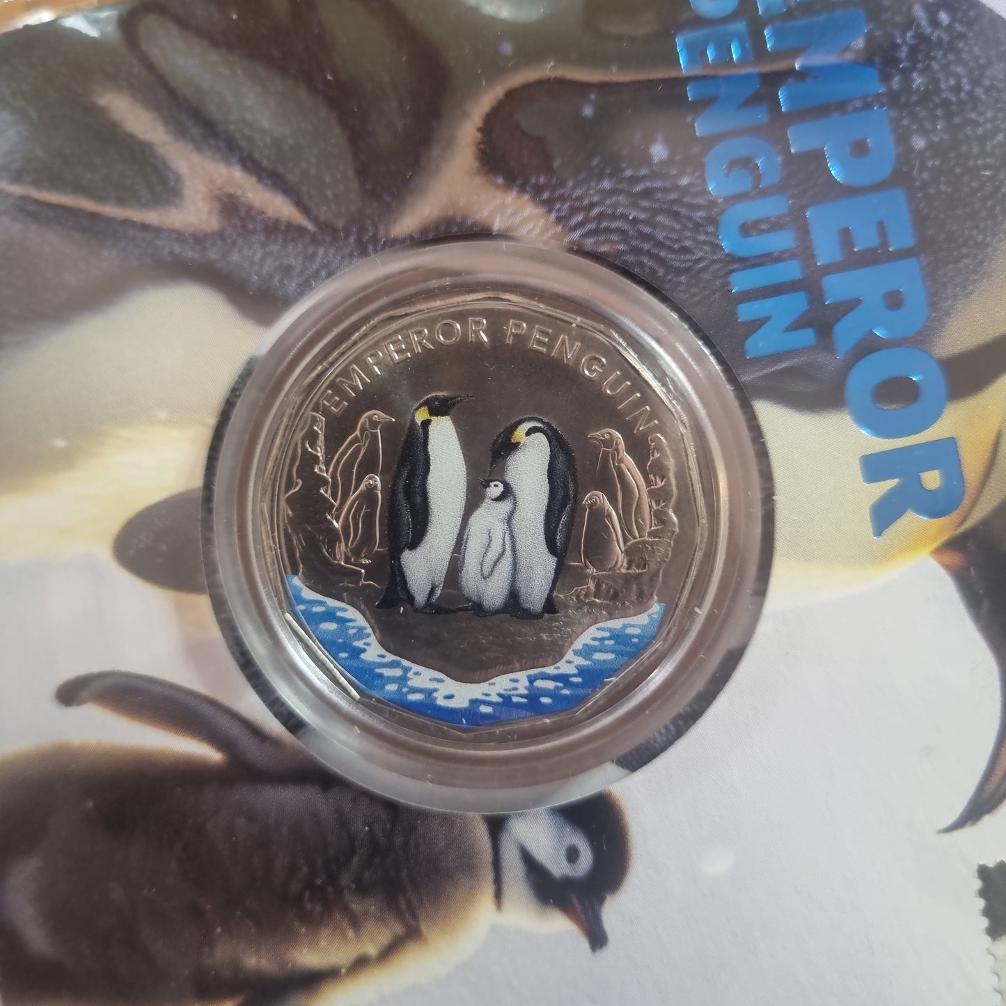Emperor Penguin coloured 50c Impressions PNC 2023