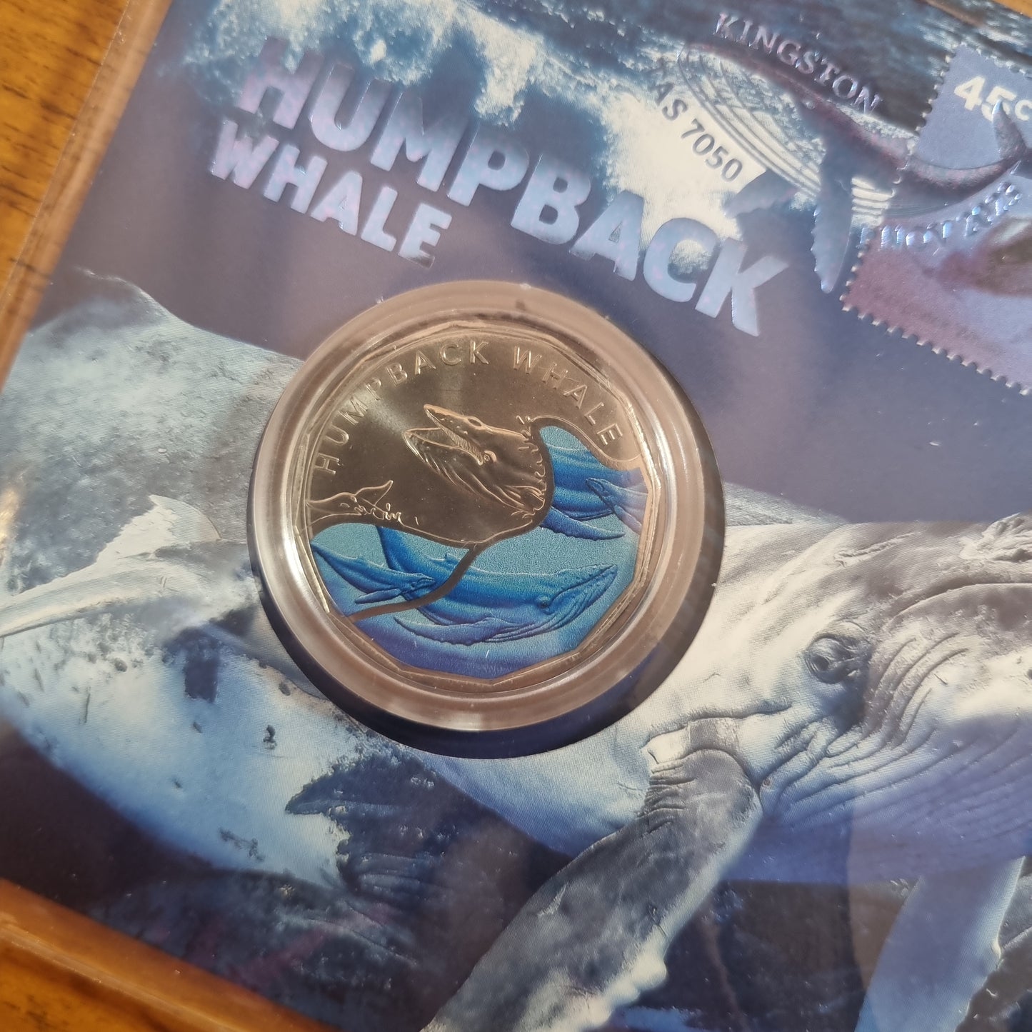 Humpback Whale coloured 50c Impressions PNC 2023