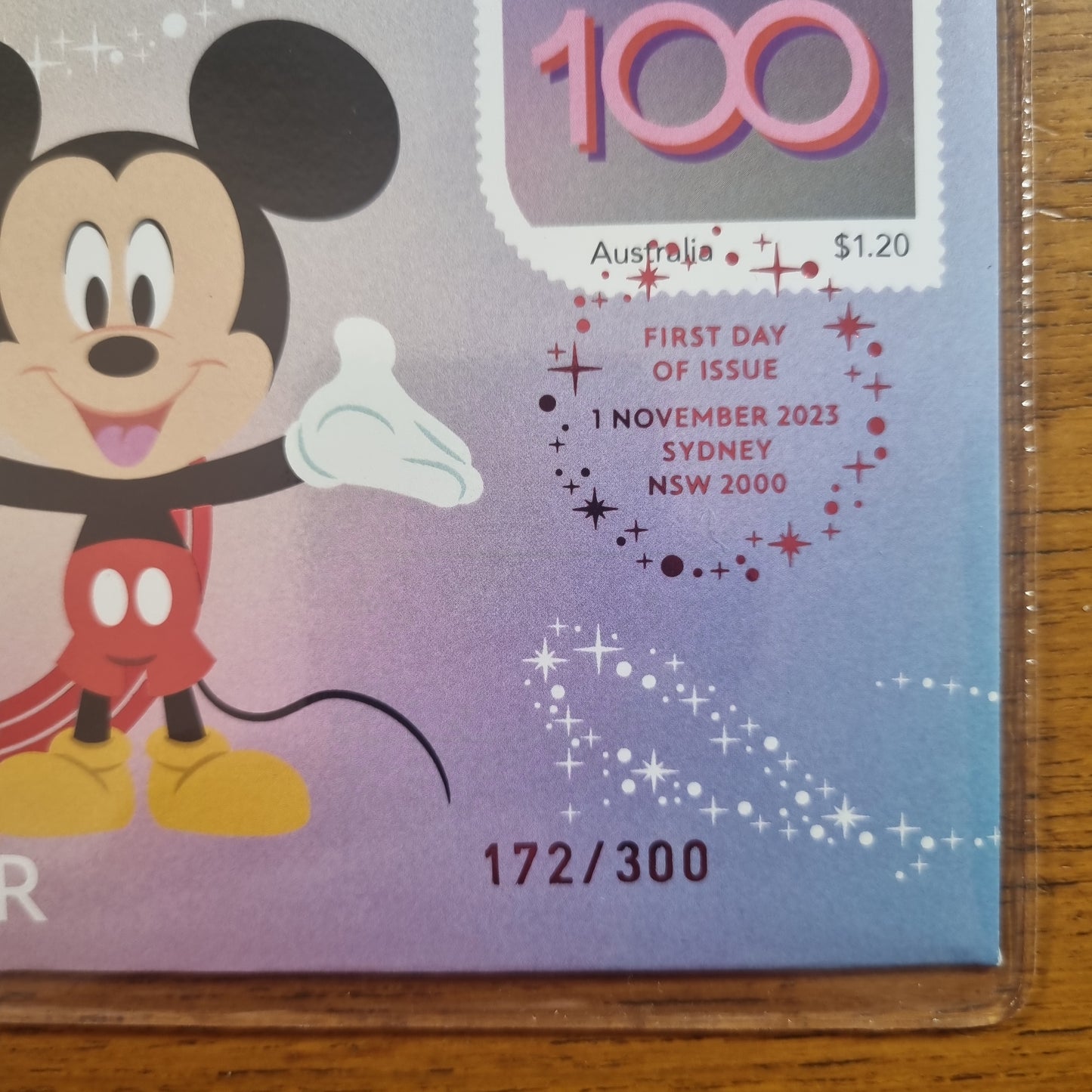 100 years of Disney Mickey Mouse / Minnie Mouse, coloures $1, Impressions 2 PNC Set