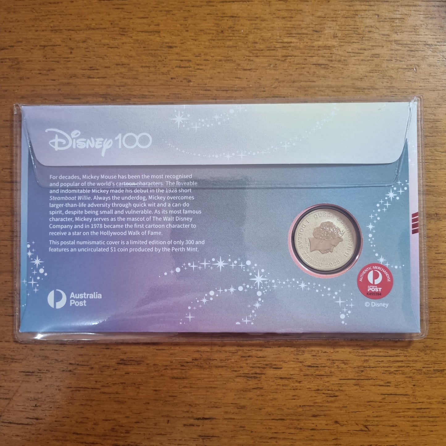 100 years of Disney Mickey Mouse / Minnie Mouse, coloures $1, Impressions 2 PNC Set