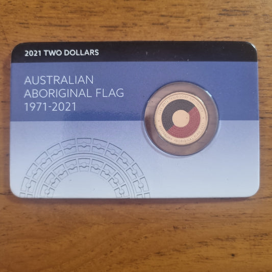 Aboriginal Flag $2 Downies Card