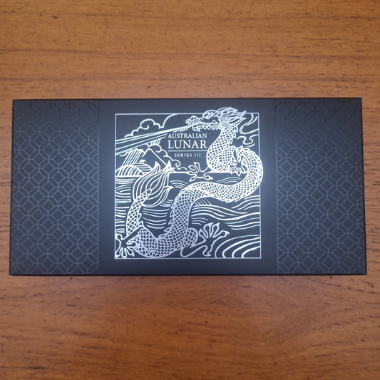 Lunar Series III Dragon Trio Proof Set (gild, colour, proof 1oz)