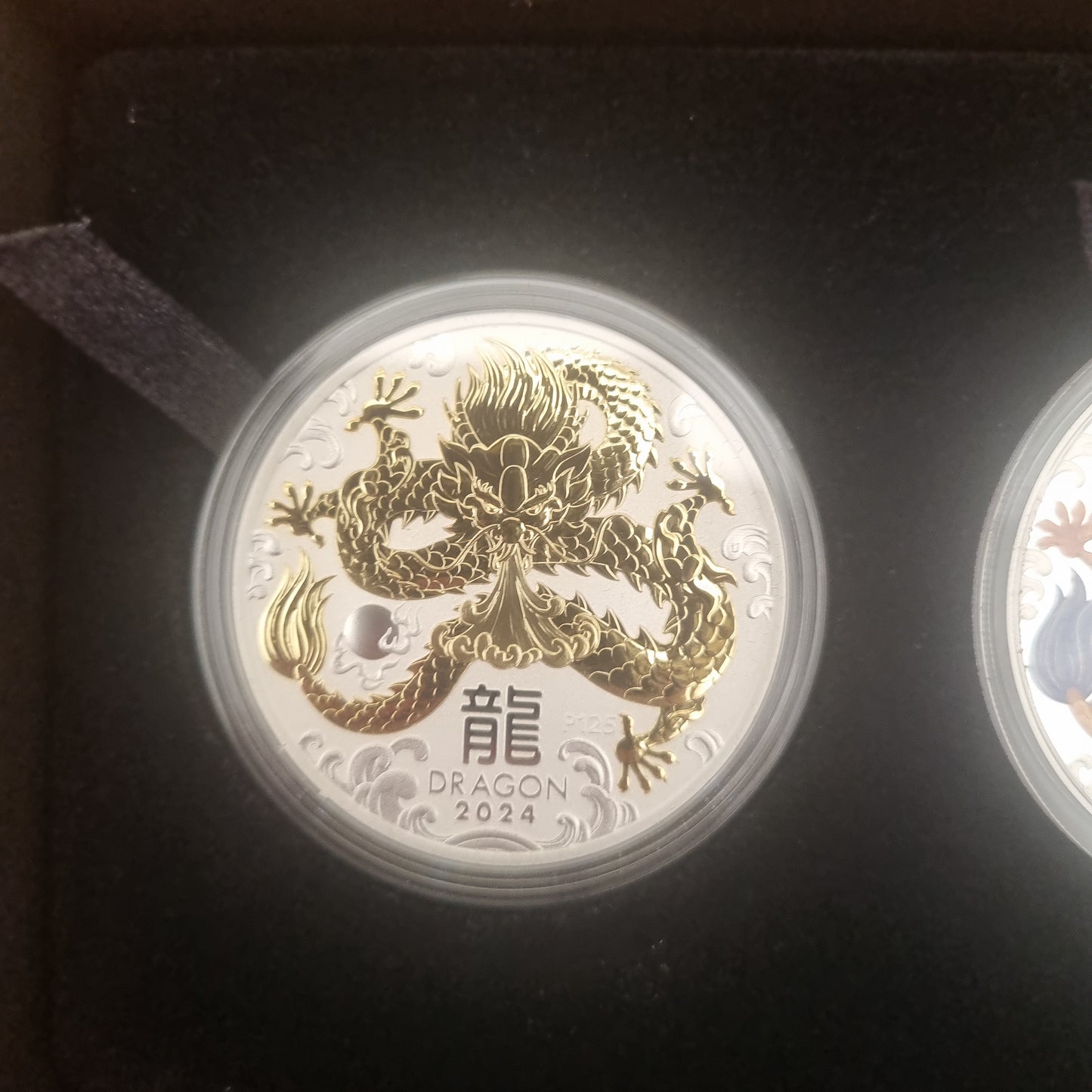 Lunar Series III Dragon Trio Proof Set (gild, colour, proof 1oz)
