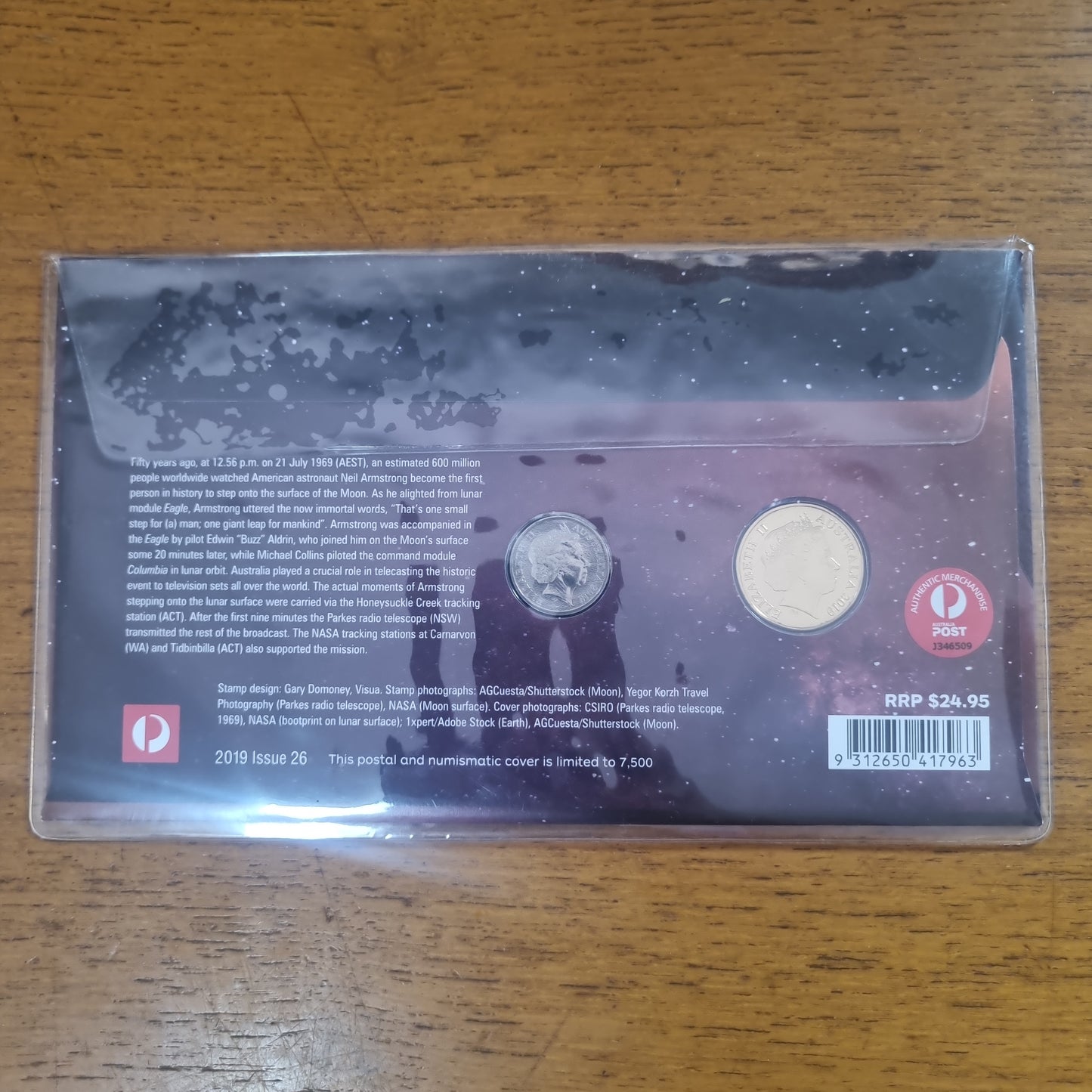 Moon Landing PNC (2 coin) 5c/$1 2019