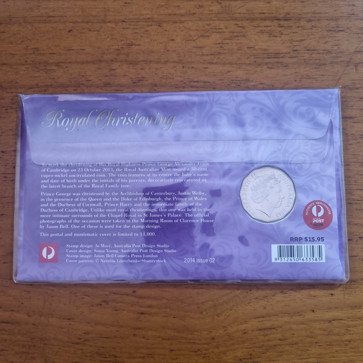 Royal Christening HRH Prince George 50c PNC