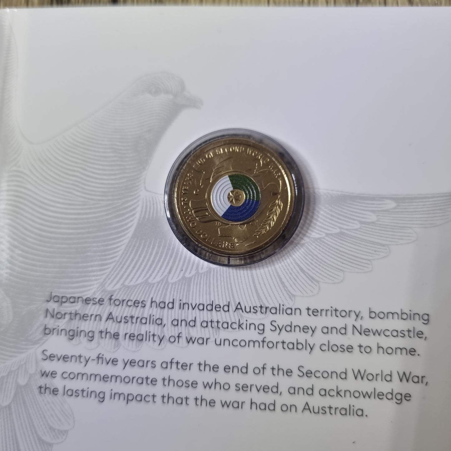 End of WW2 $2 C-Mint card 2020