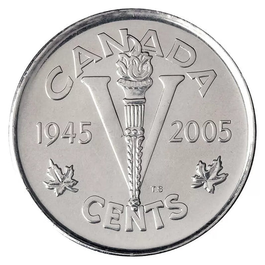 Canada VE-Day Victory 5c, special wrap roll 2005P