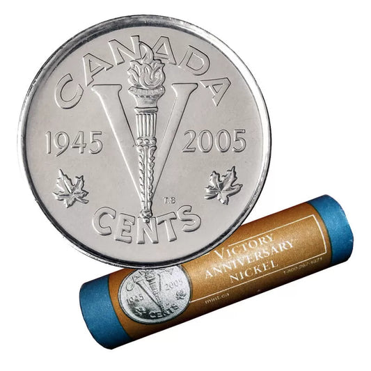 Canada VE-Day Victory 5c, special wrap roll 2005P