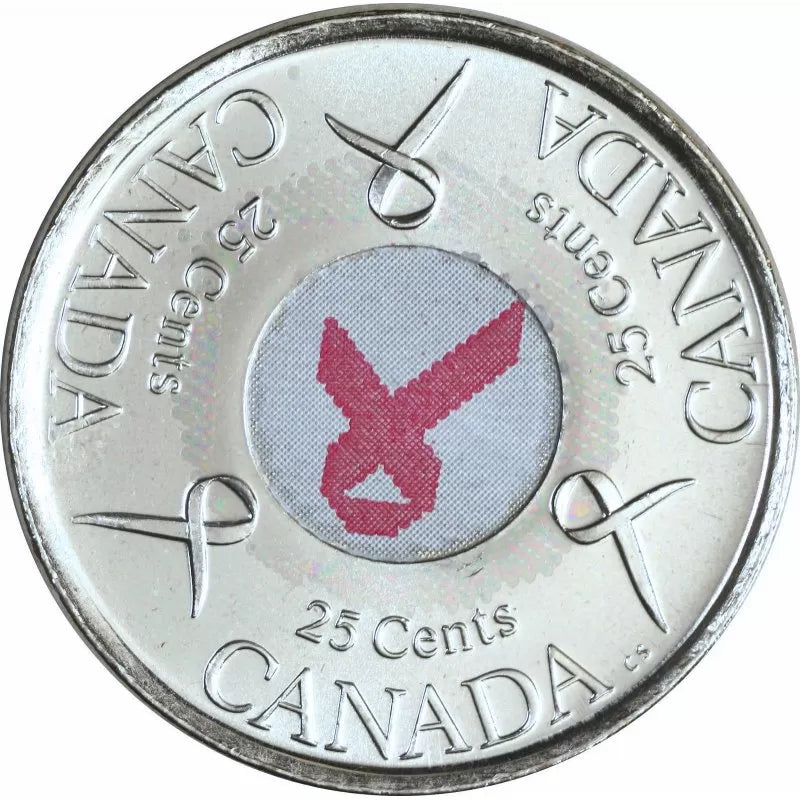 Canada 2006 Breast Cancer Awareness Quarter UNC 🎀