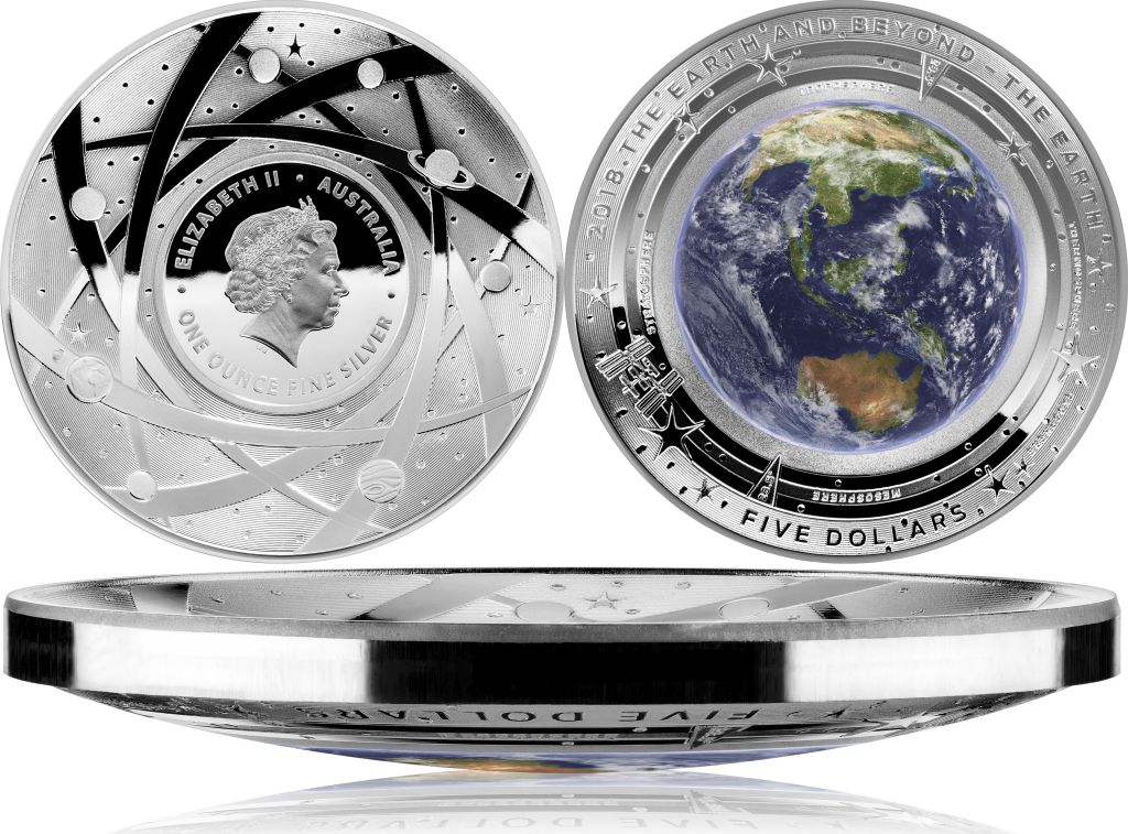 The Earth $5 Domed 2018
