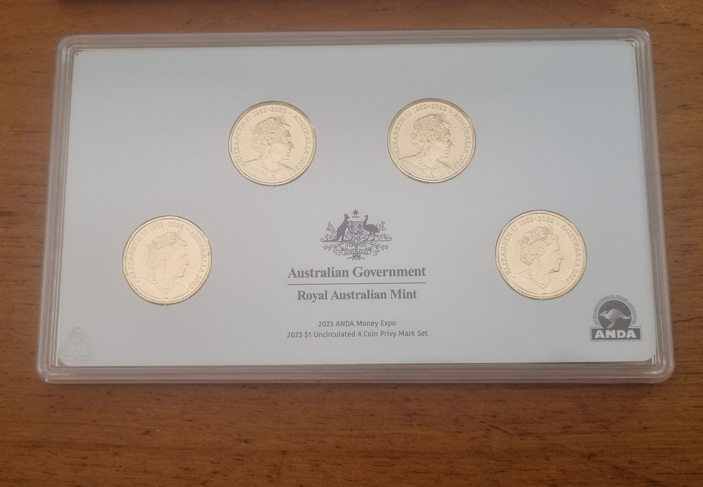 2023 ANDA Sydney Mint Set 4 x $1 Privy Set