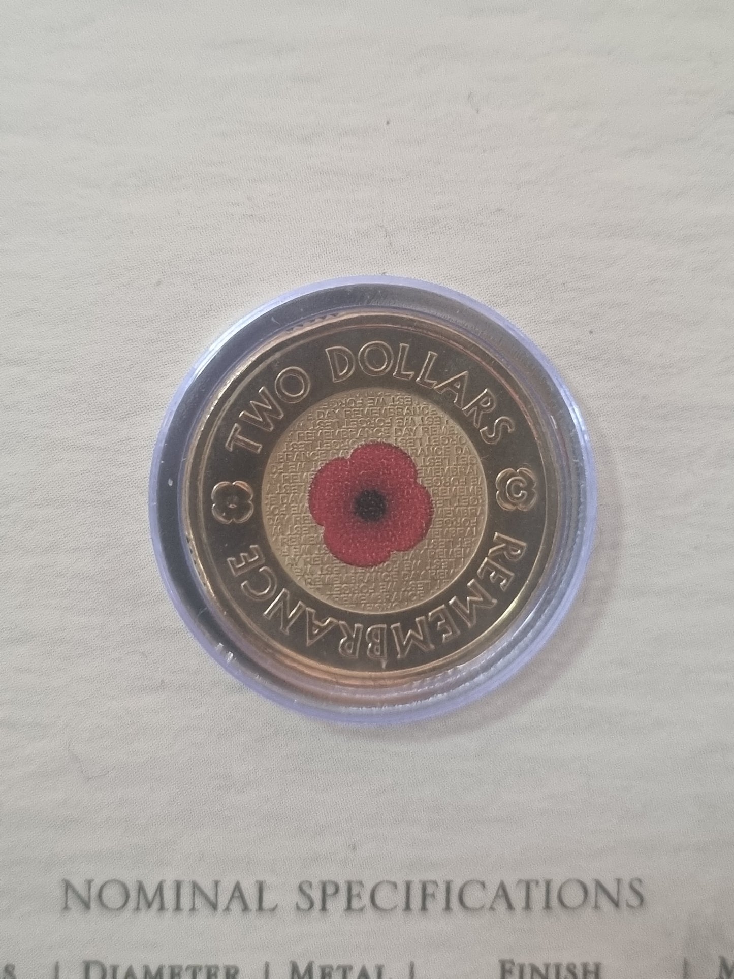 Remembrance Poppy C-mint $2 Trifold 2012