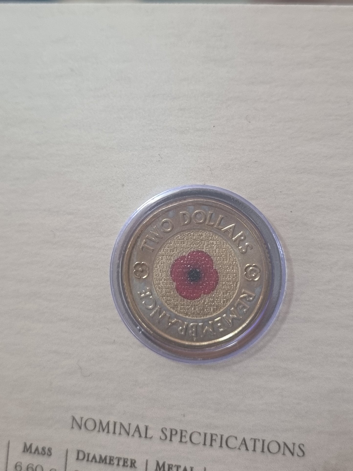 Remembrance Poppy C-mint $2 Trifold 2012