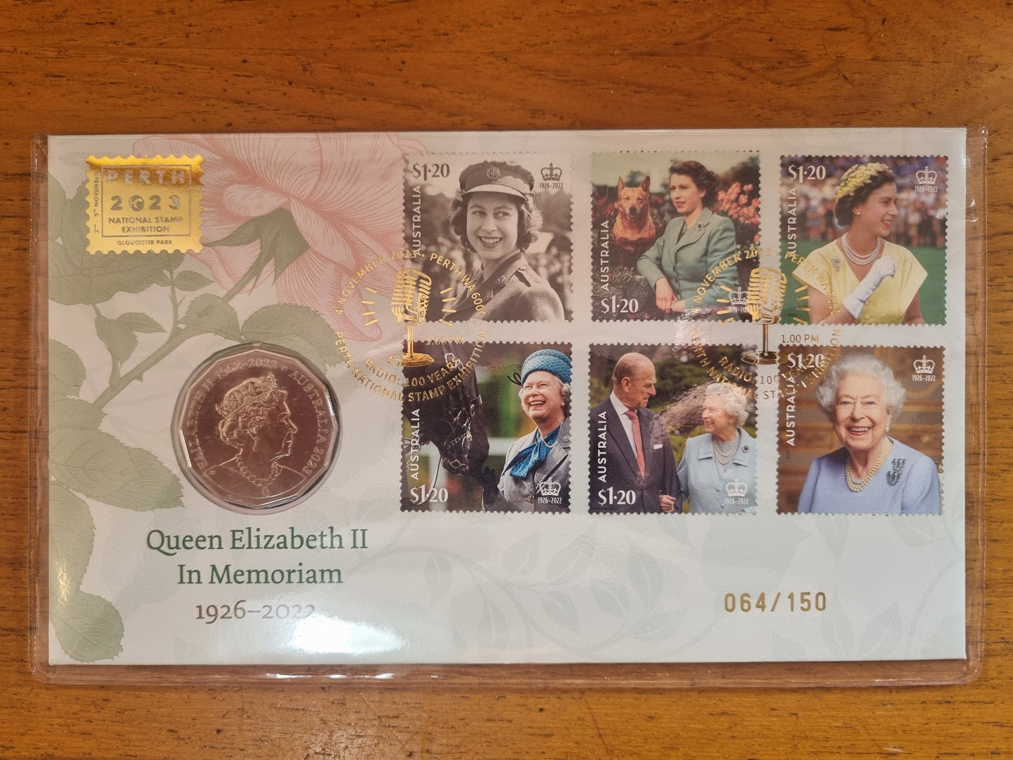 Perth International Stamp Expo 2023 PNC Set (5 auspost + 1 show pnc)