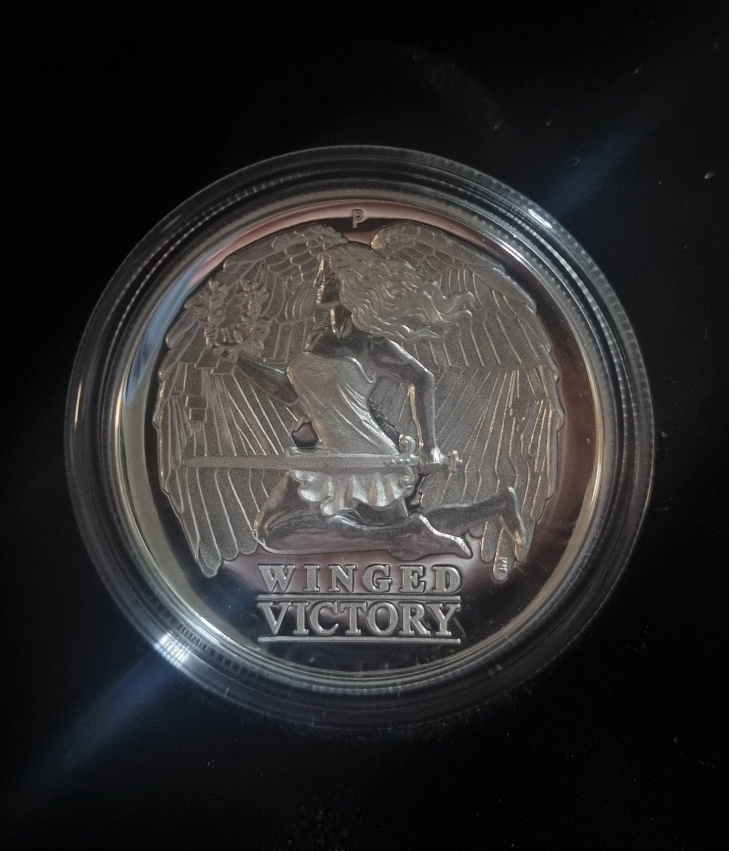 Winged Victory 1oz high relief domed 2021