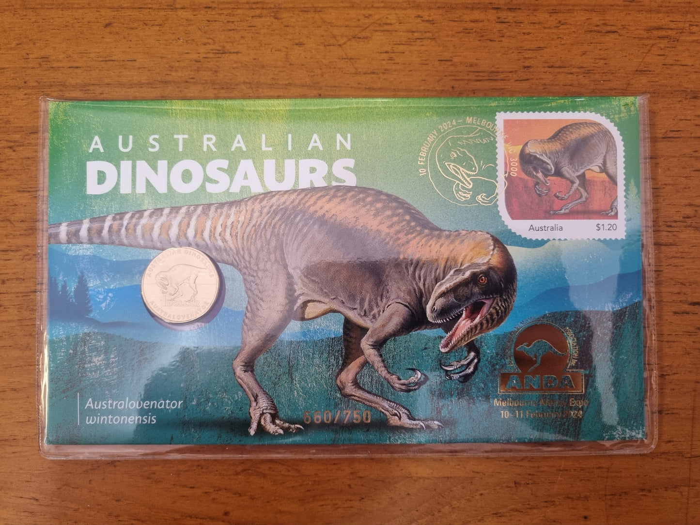 Lunar Dragon / Dinosaur ANDA Overprint PNC Set - Melbourne Show - 2024