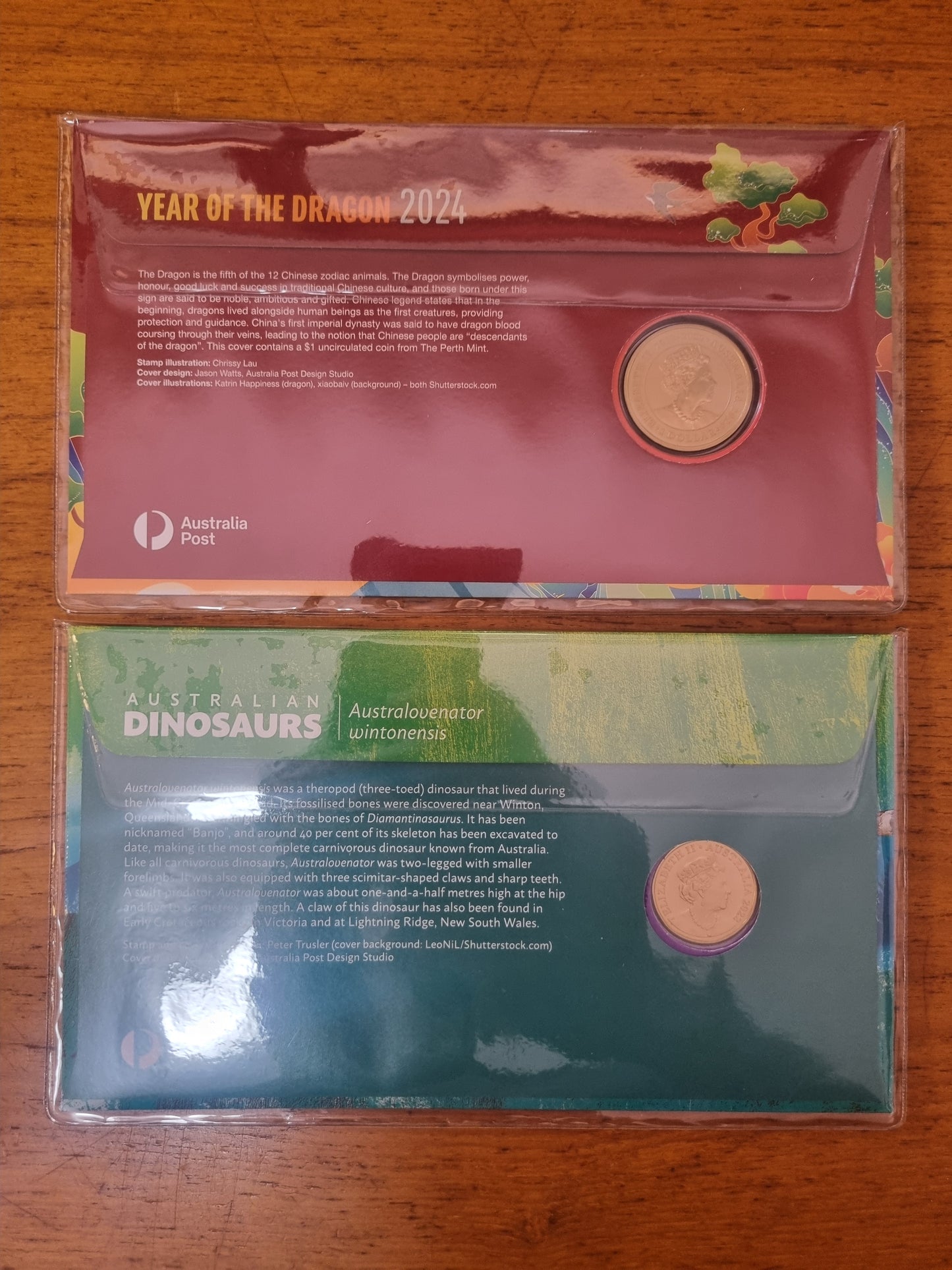 Lunar Dragon / Dinosaur ANDA Overprint PNC Set - Melbourne Show - 2024