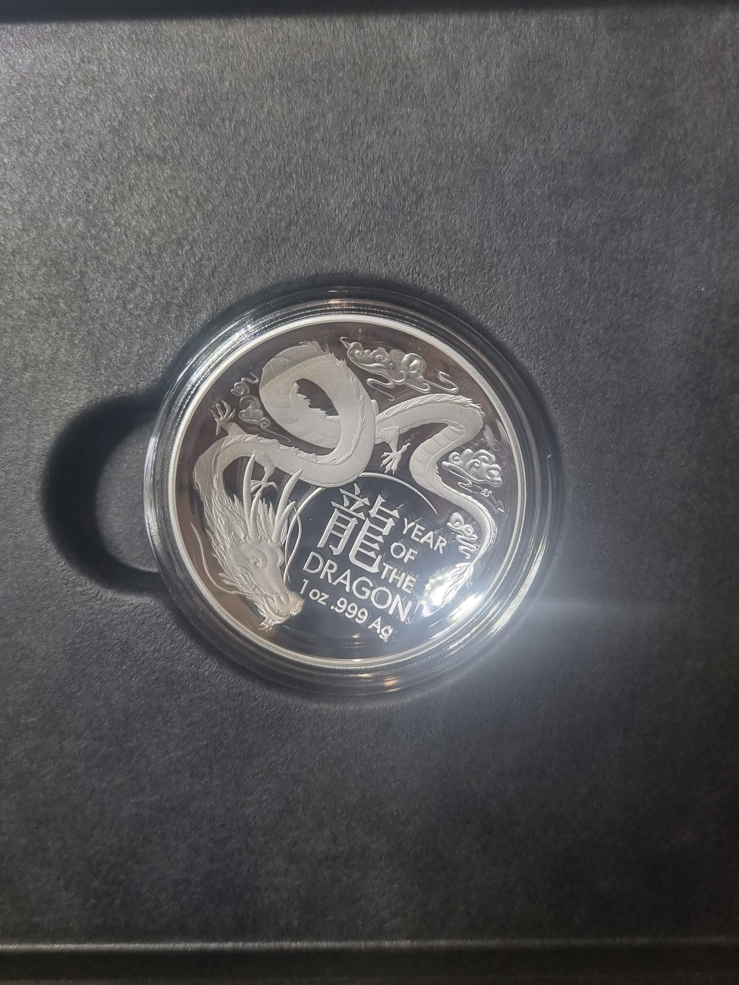 Lunar $5 Fine Silver - Year of the Dragon 1oz domed 2024
