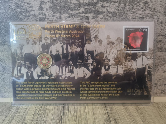 Perth Stamp and Coin Show PNC Set Ian Boulton Issue 2024