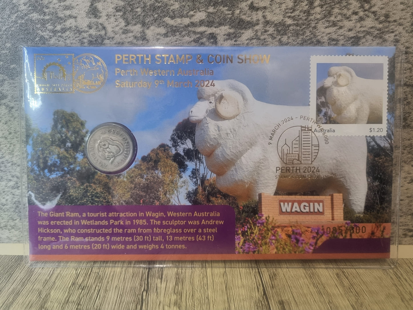 Perth Stamp and Coin Show PNC Set Ian Boulton Issue 2024