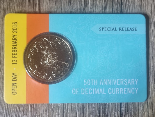 Changeover (Open Day Special 13/Feb) round 50c special edition 2016 gold plated