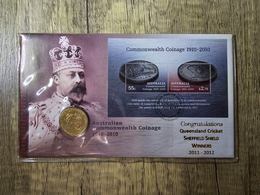 Commonwealth Coinage PNC 2010 - Sheffield Shield QLD OVP
