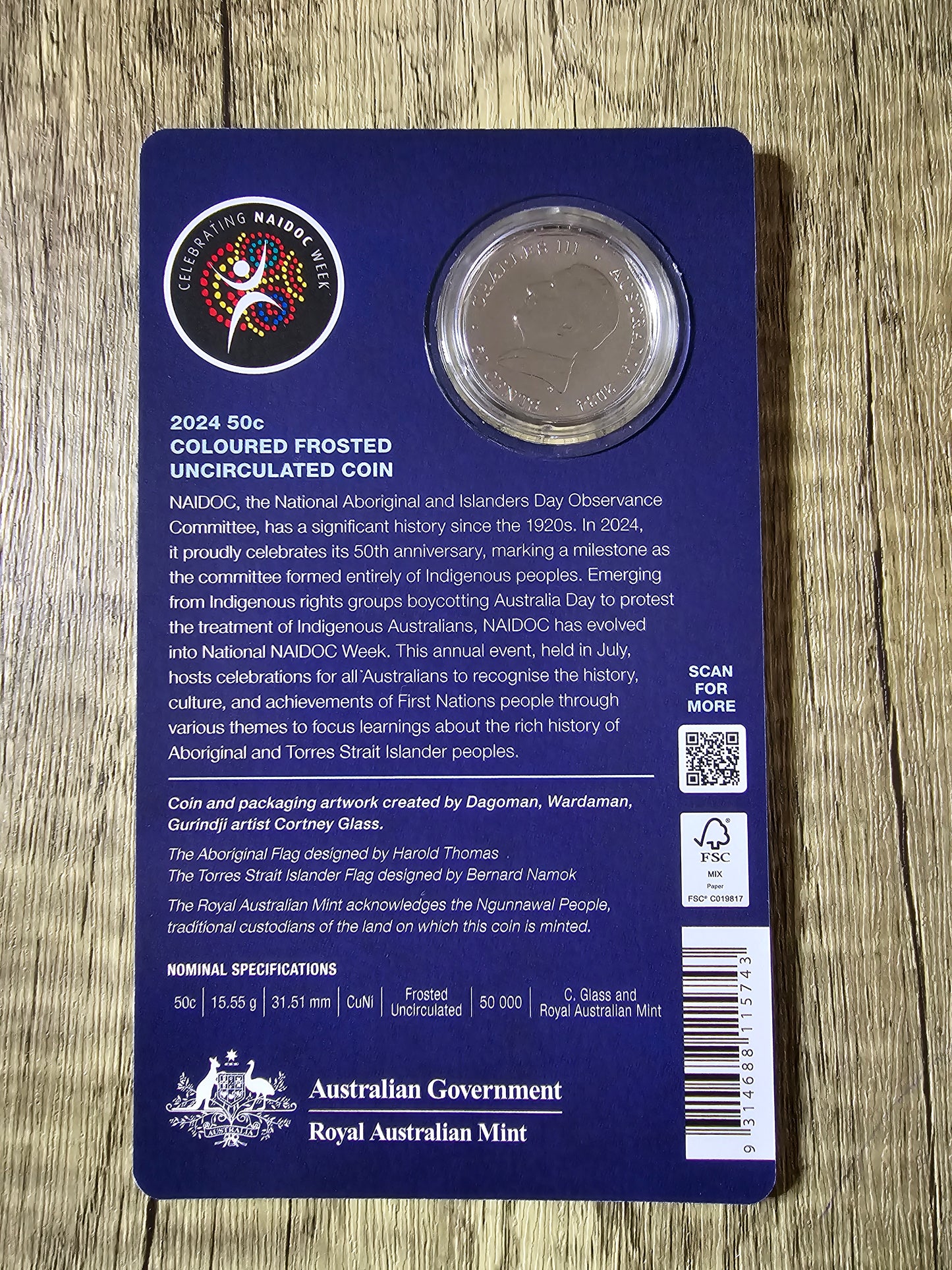 NAIDOC coloured 50c 2024