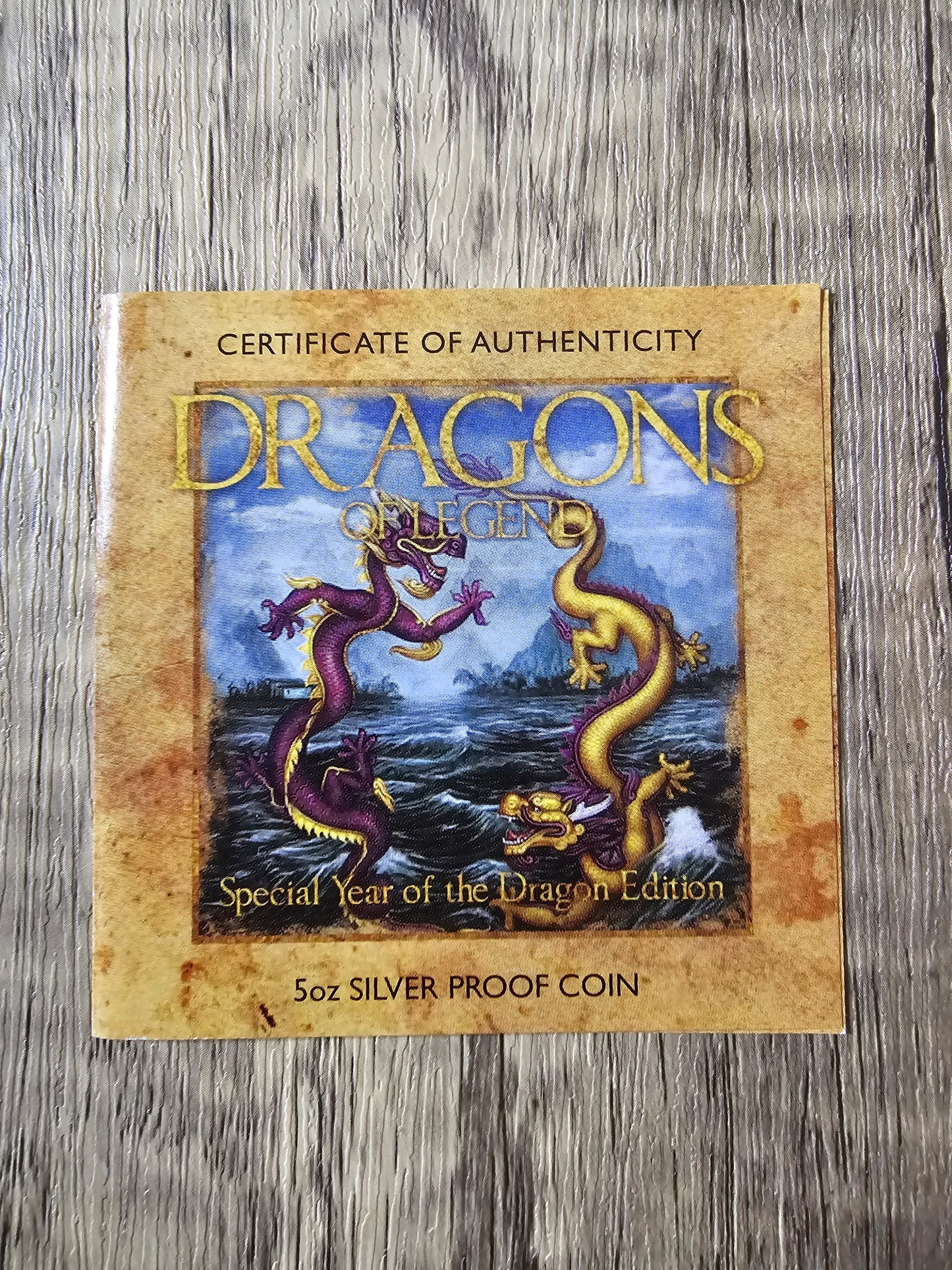 Dragons of Legend 5oz 2012 Special Edition