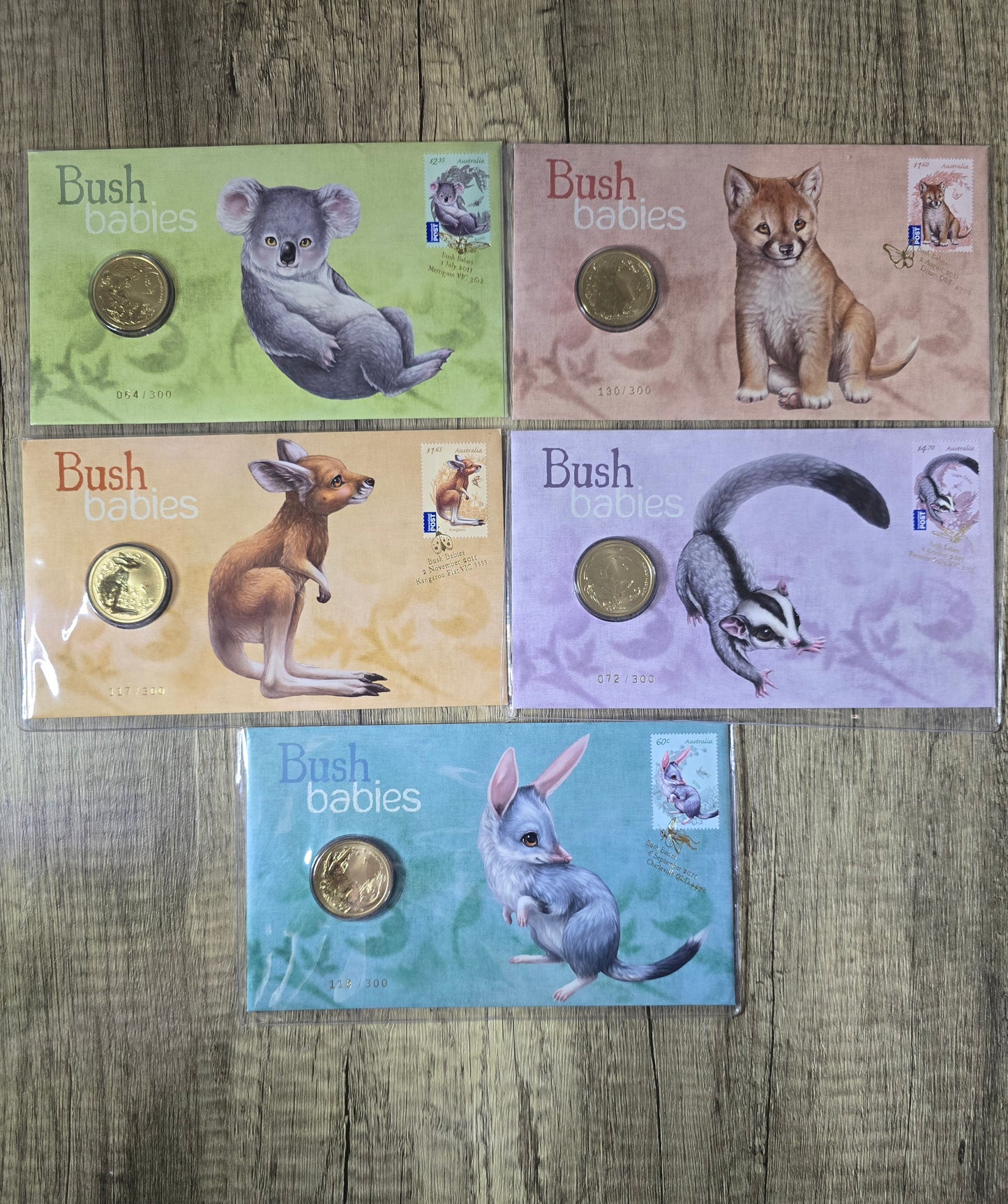 Bush Babies Impressions Gold Overprint Set 2011