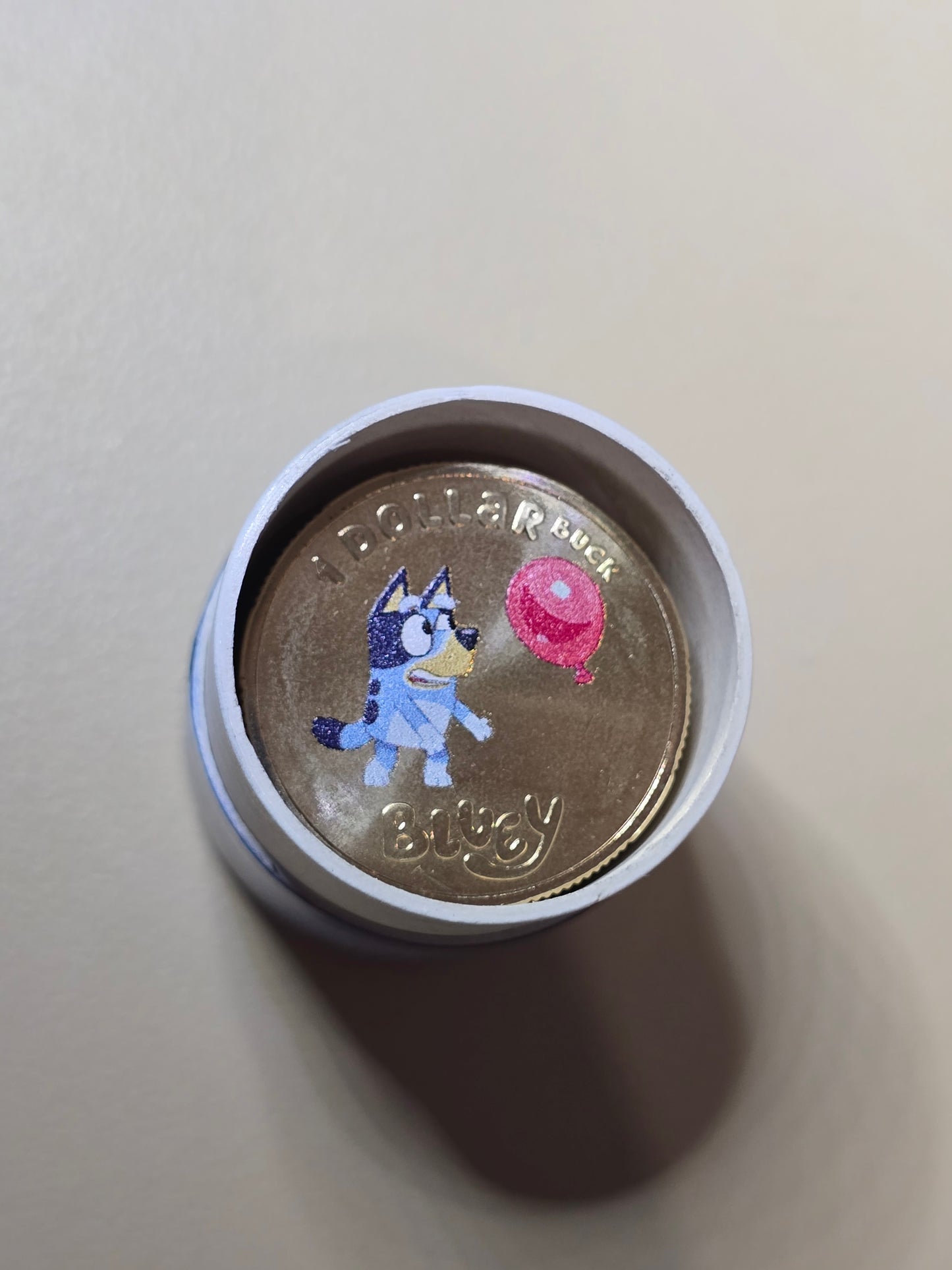 Coloured Special Bluey UNC $1 Coin 2024