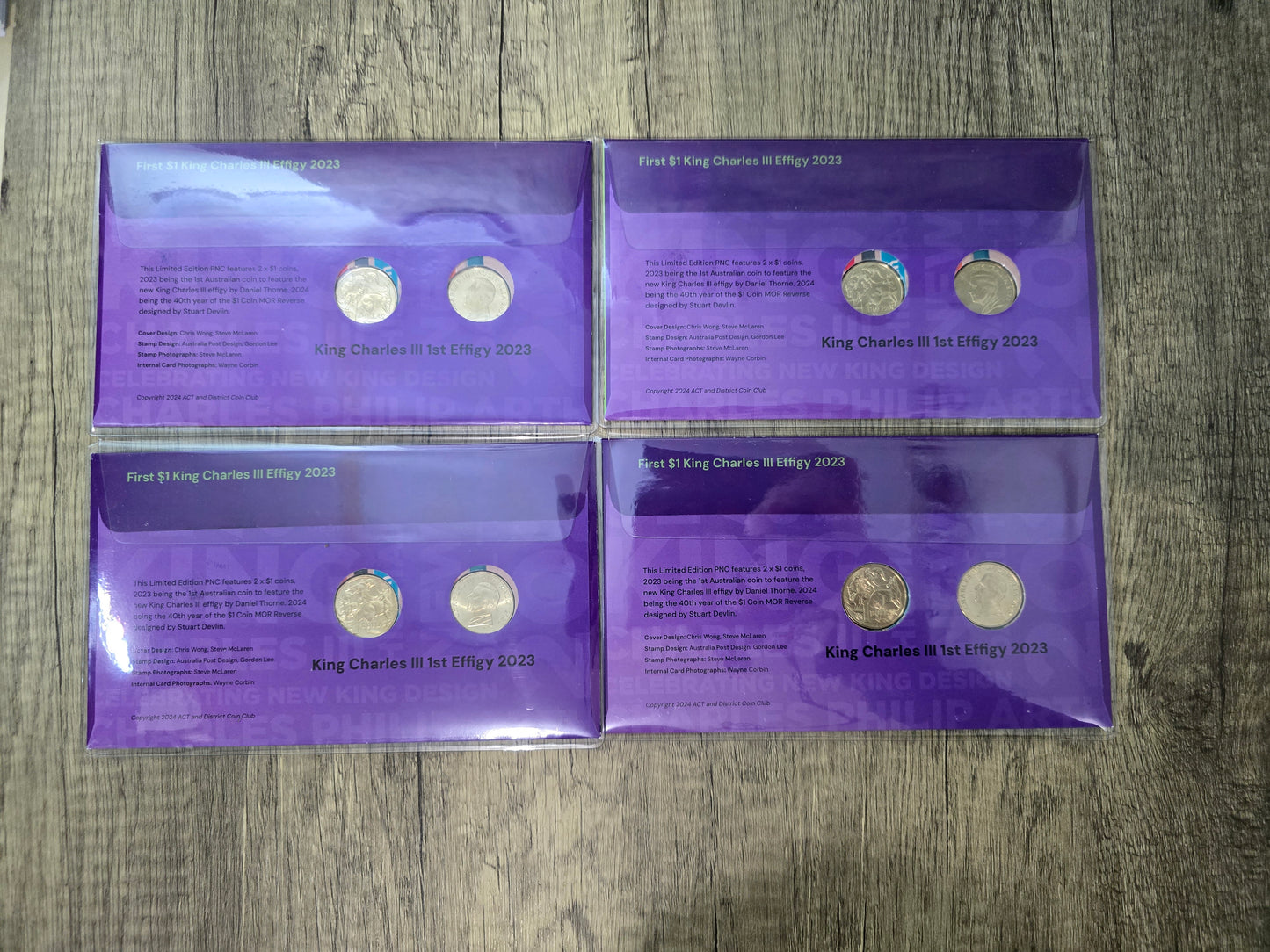 Canberra Coin Show 40 years of MOR $1 PNC Set 2024 (4 day set)