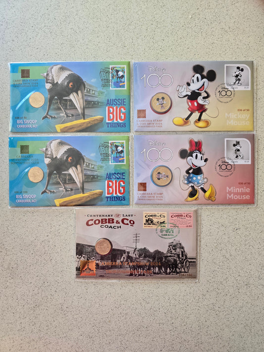 Canberra Stamp and Coin Show 2024 Event PNC Set